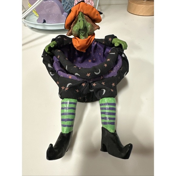 Halloween Basket Witch Grizelda‎ Lil Treaters Russ Berrie Vintage - Picture 1 of 5